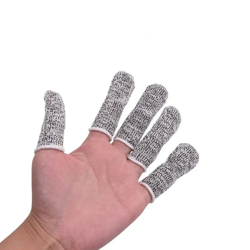 10 Pcs Finger Cots – Thumb Protector & Anti-Cut Fingertips Sleeve, Flexible & Resistant Protection for Work & DIY