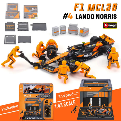 Bburago 1:43 2024 F1 Ferrari SF24 & RB20 Alloy Die-Cast Car Model – Luxury DIY Toy Series