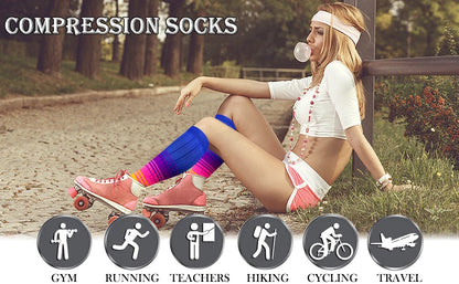 3 Pairs Compression Socks 30 mmHg — S-XXL Medical Socks for Edema, Diabetes & Varicose Veins