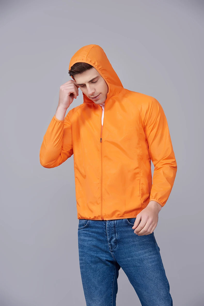 LNGXO Unisex Waterproof Hiking Jacket – Quick Dry Camping Windbreaker, Trekking, Fishing, Anti-UV Rain Coat for Men & Women
