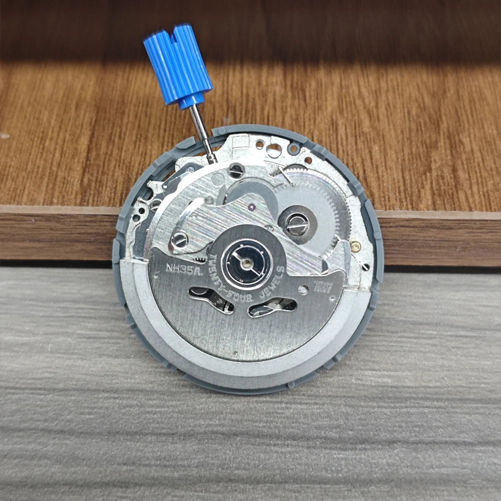 NH35A Premium Automatic Mechanical Watch Movement – High Accuracy Self-Winding 24 Jewels Replacement with Date Wheel (3/3.8/6 O’Clock)