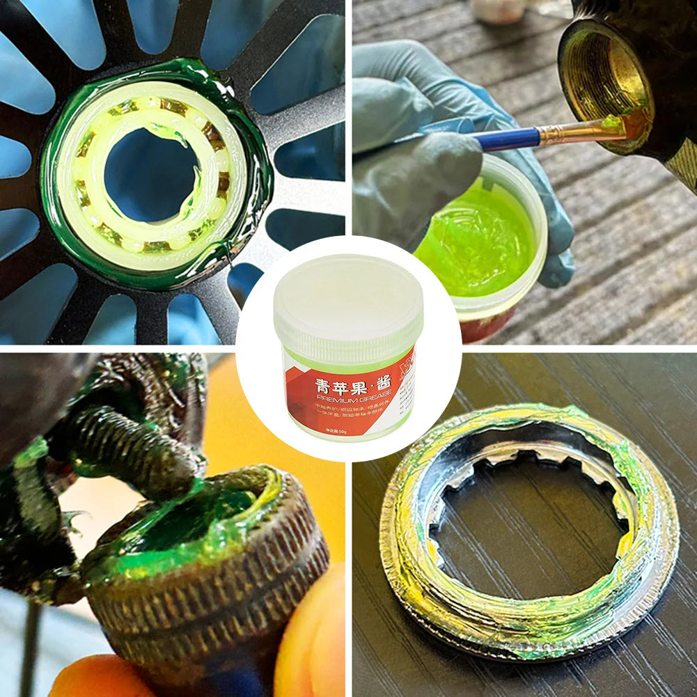 Premium Bike Grease 50g – Motor Bearing & Mid-Axis Lubricant, Pedal Bowl Group Maintenance for Mountain & Road Bikes