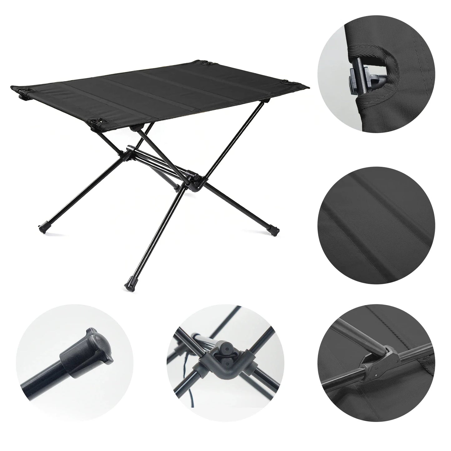 WESTTUNE Lightweight Camping Folding Table – Roll-Up 1680D Oxford & Aluminum Alloy for Outdoor Picnic & Travel