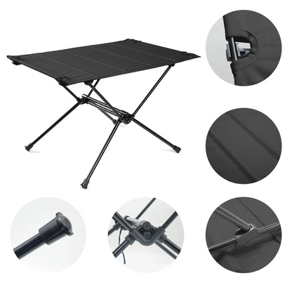 WESTTUNE Lightweight Camping Folding Table – Roll-Up 1680D Oxford & Aluminum Alloy for Outdoor Picnic & Travel