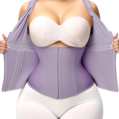 AfruliA XXXS Colombian Fajas – High Compression Vest Waist Trainer Corset with Zipper & Hook, Flat Belly Slimming Body Shaper
