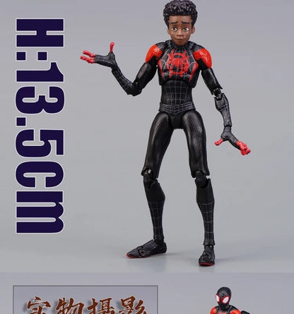 Miles Morales Spider-Man Action Figure — Into the Spider-Verse Collectible Toy for Kids Gift