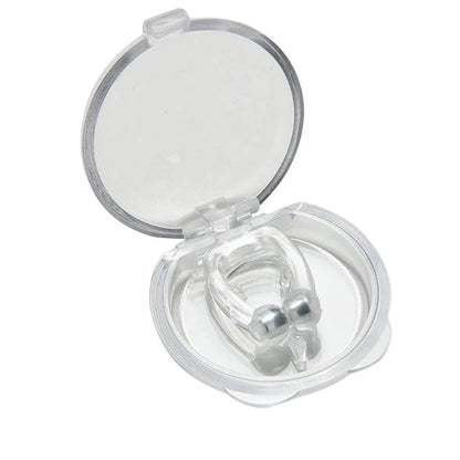 Silicone Magnetic Anti-Snore Nose Clip – Sleep Aid Apnea Guard with Case for Night Snoring Solution