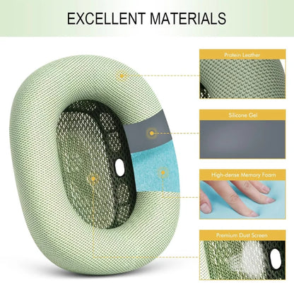 Magnetic Mesh Ear Cushions for Apple AirPods Max - Replacement Fabric Earpads for Over-Ear Headphones