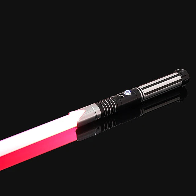 Luke RGB Metal Lightsaber Sword - Colorful Flashing LED Kpop Lightstick for Rave Parties and Cosplay