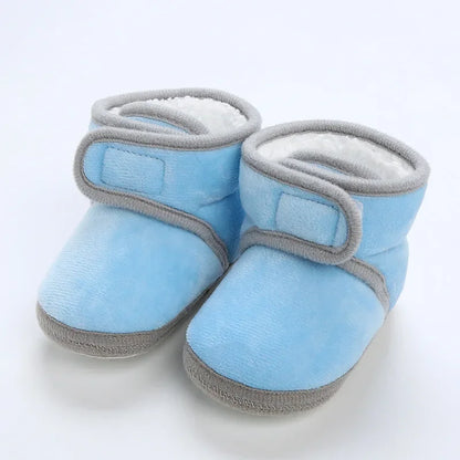Newborn Baby Shoes — Soft Pompom Snow Boots for Girls & Boys, Warm Winter Toddler Booties