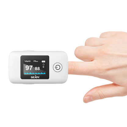 Sejoy Digital Wrist Blood Pressure Monitor & Finger Pulse Oximeter – OLED Heart Rate & Blood Oxygen Tracker