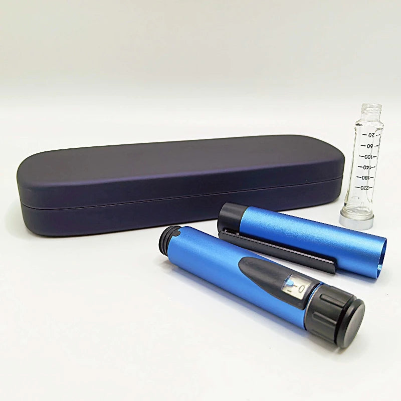ChiJiaoDr Reusable Metal Insulin Pen — Sterile 3ml Cartridge Injection Syringe for Safe Medication Delivery