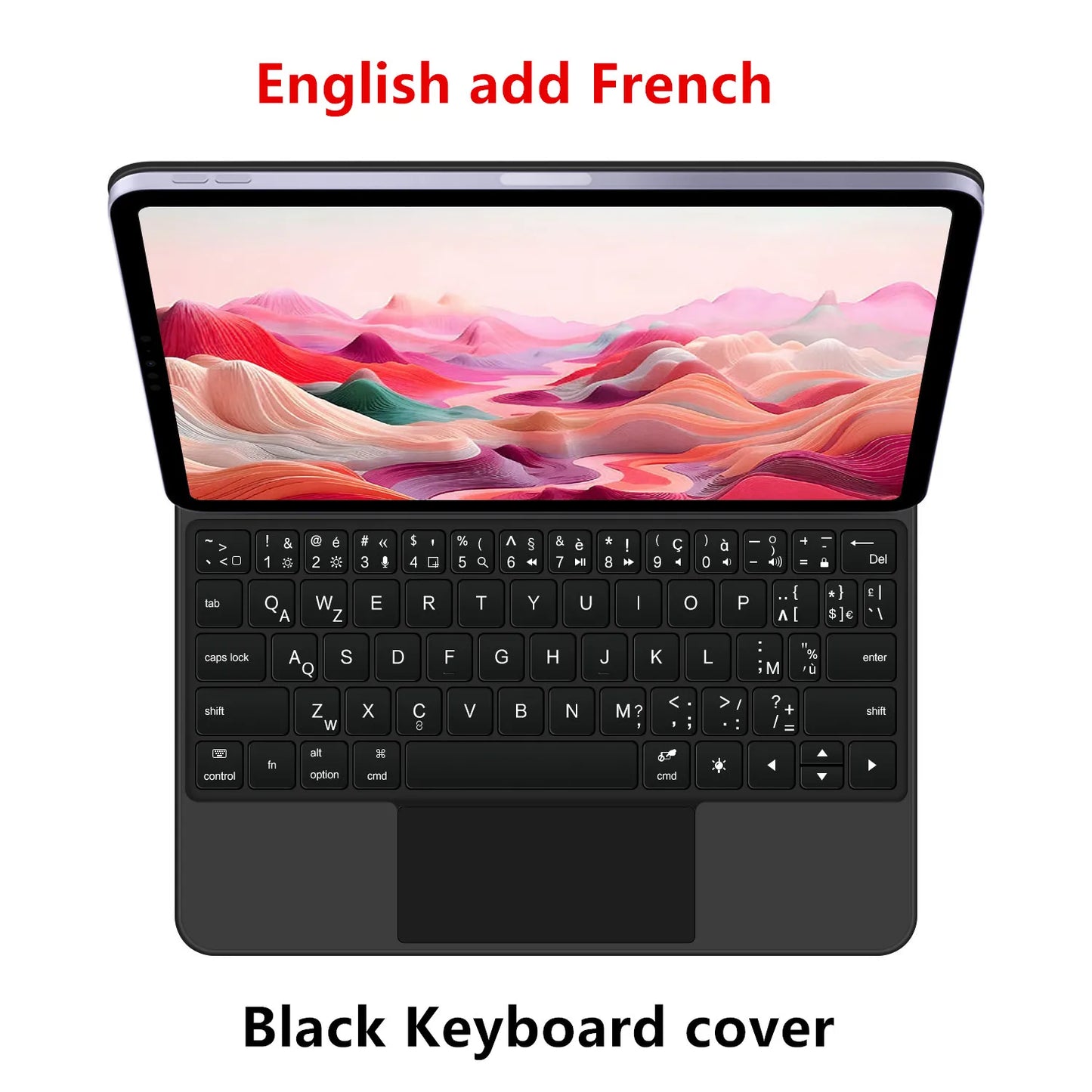 Backlit Magic Keyboard Case for iPad — Multi-Touch Smart Keyboard Folio for 11" iPad 11th Gen & 10.9" iPad 10th Gen