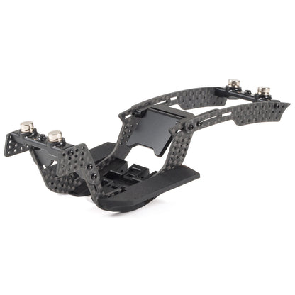 Carbon Fiber 1/24 LCG Chassis Kit - High-Clearance Adjustable Wheelbase for SCX24 Custom Performance Builds