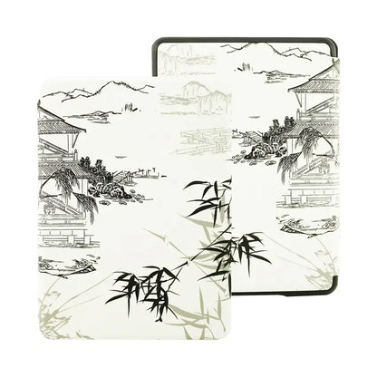 Leather Auto Sleep Case for Kindle Colorsoft Signature Edition (1st Gen, 7") & Paperwhite 12th Gen Protective Cover Funda