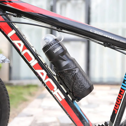 Universal Bicycle Bottle Cage with 750mL Water Bottle – Lightweight Bike Water Bottle Holder & Bracket for Mountain & Road Bikes