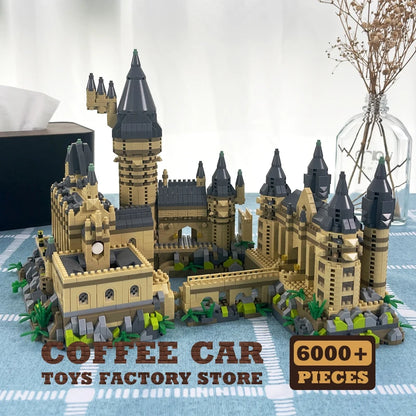 Creative Magic School Diamond Bricks Set — Medieval Castle MOC Building Blocks DIY Toy for Kids & Adults, Perfect Christmas Gift
