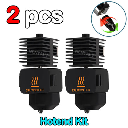 Bambu Lab A1 Mini Hotend Kit – 0.2/0.4/0.6/0.8mm Hardened Steel Nozzle Replacement for A1 3D Printer