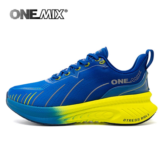 ONEMIX Cushioning Running Shoes - Heavy Runner Support Non Slip Athletic Sneakers for Men & Women Outdoor Sports