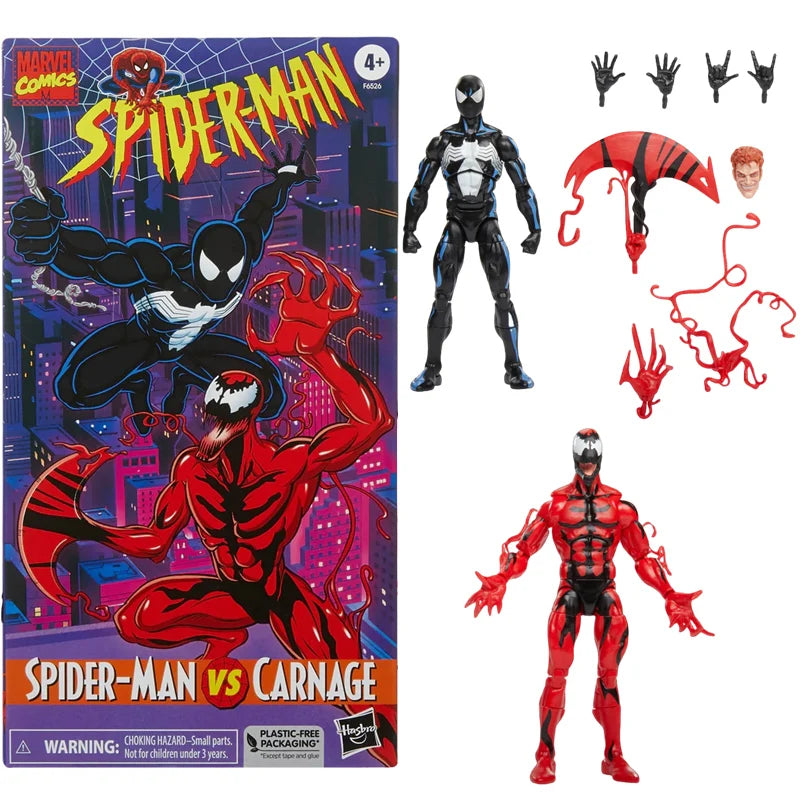 Spider-Man Venom Action Figure - 1/12 Scale Spider-Punk Carnage 2099 Deadpool Gwen Kraven Model Toy Gift
