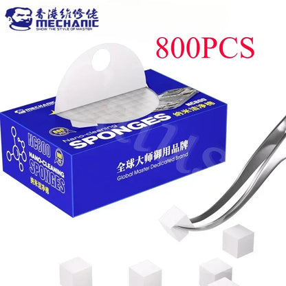 Mechanic NC800 Nano Sponge Cleaner – No Residue Phone Screen, PCB, Motherboard, Back Glass, Camera Solder Flux & Oil Frame Cleaning Tool
