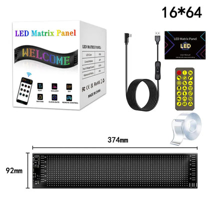 Demon Eyes Car LED Logo — APP-Controlled Pixel Matrix Night Light, Programmable Flexible LED Display for Cars & Trucks