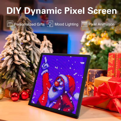 LED Pixel Matrix Bluetooth Smart Display, 64x64 RGB Digital Lamp Panel, DIY Art, Gaming & Anime Room Decor, APP Control