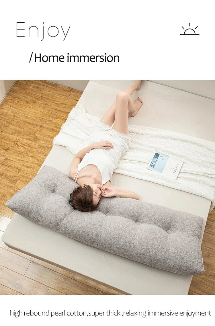 Large Triangular Headboard Wedge Pillow – Bed Rest Backrest Cushion with Removable Cover for Positioning Support