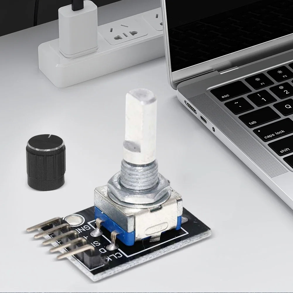 1-8PCS KY-040 Rotary Encoder Module - 360° Knob Switch Sensor Development Board for Arduino 5V DIY Projects