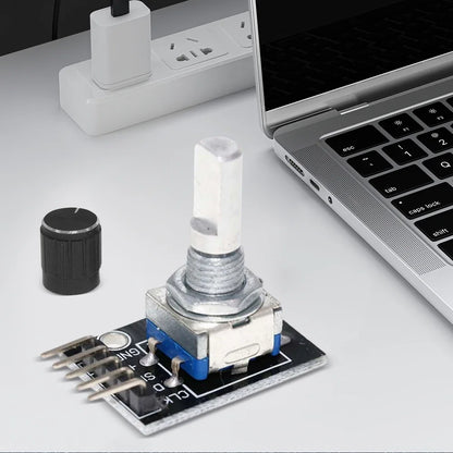 1-8PCS KY-040 Rotary Encoder Module - 360° Knob Switch Sensor Development Board for Arduino 5V DIY Projects