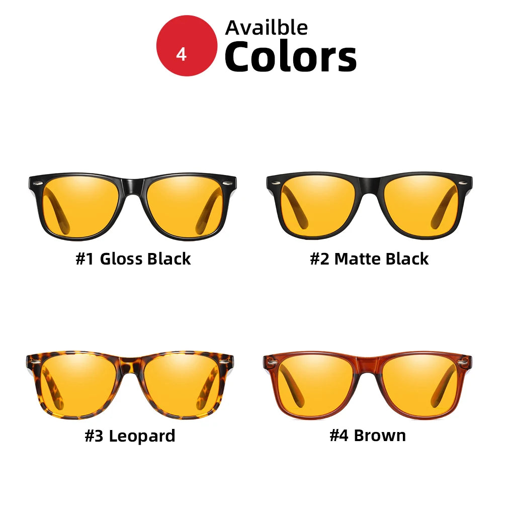 VIVIBEE Blue Light Blocking Glasses – Night Vision Square Computer Eyewear for Men & Women