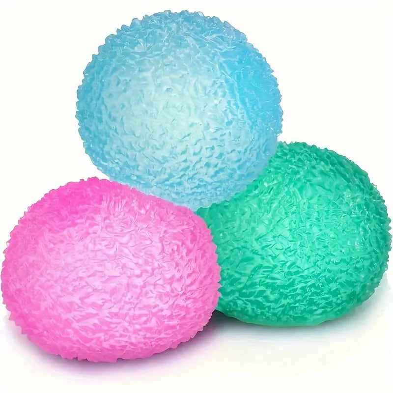 Squishy Multicolor Ice Ball Fidget Toy – Soft Squeeze Texture Stress Relief Toy for Kids & Adults, Halloween & Christmas Gift Idea