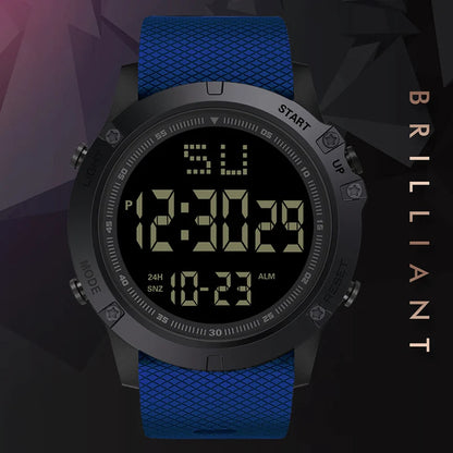 Men's Sport Watch – Multifunction Military Digital Watch, Waterproof, Luminous LED, Big Dial for Kids, Students, and Outdoors