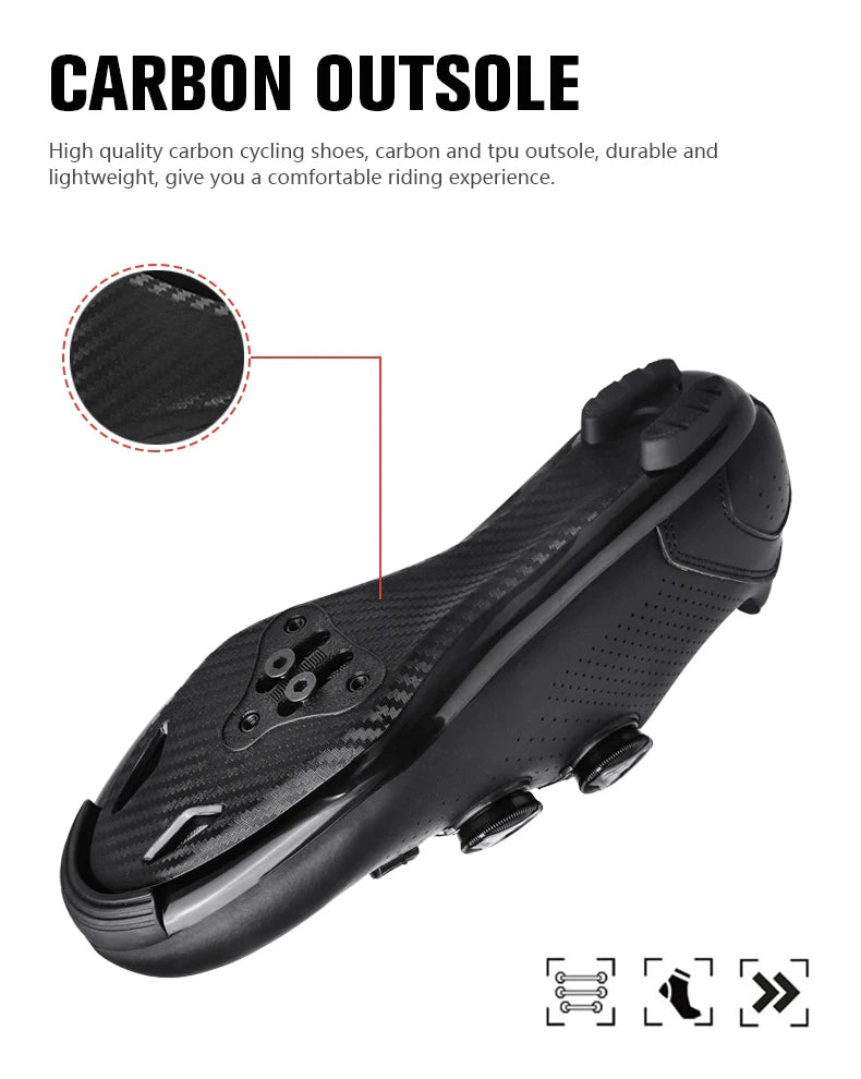 Men’s MTB Cycling Shoes — Flat Dirt & Road Bike Sneakers with SPD Cleats