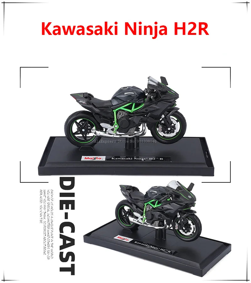 Maisto 1:18 Alloy Motorcycle Model – Yamaha MT-07/MT-10, Ducati, Kawasaki, KTM, Suzuki, BMW