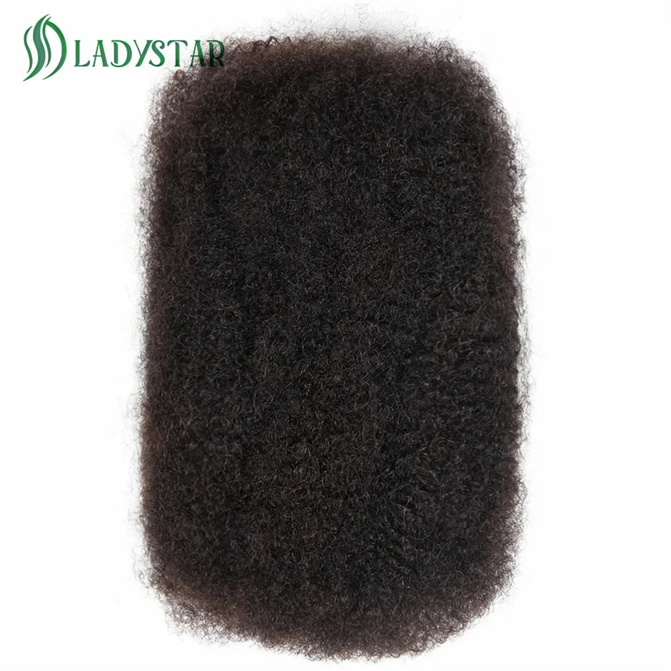 Brazilian Remy Afro Kinky Curly Human Hair for Braiding & Dreadlocks – 30g Natural Color Bulk Hair Extension (No Weft, 1 Bundle)