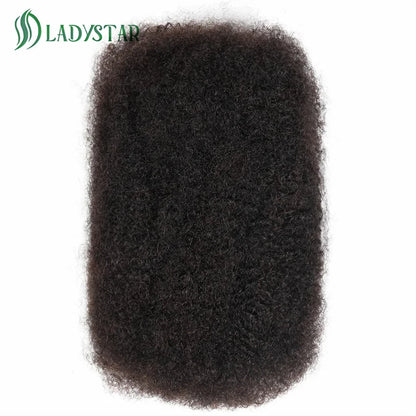 Brazilian Remy Afro Kinky Curly Human Hair for Braiding & Dreadlocks – 30g Natural Color Bulk Hair Extension (No Weft, 1 Bundle)