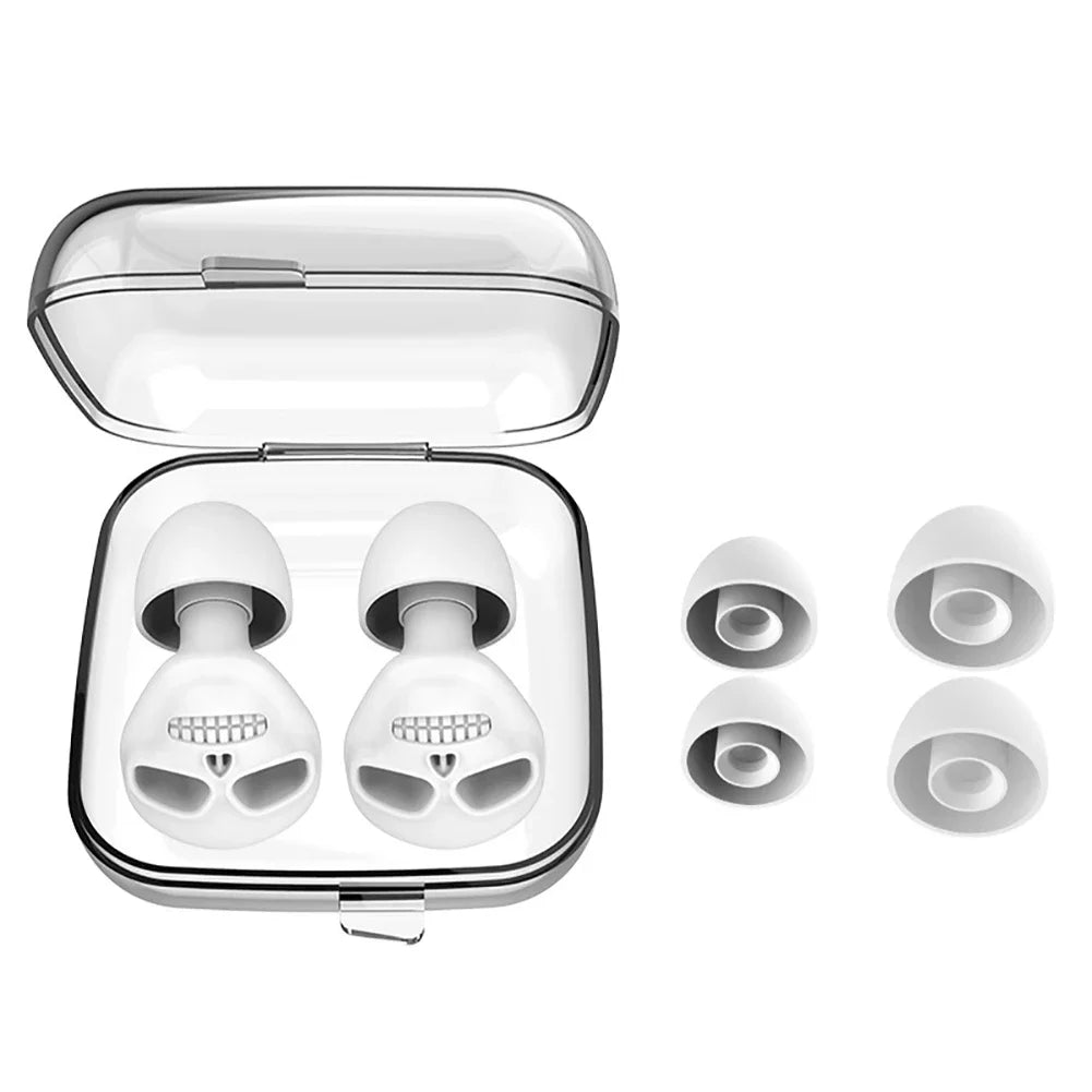 Silicone Soundproof Earplugs — Anti-Noise Sleeping & Swimming Ear Protection, Noise Reduction & Sound Insulation