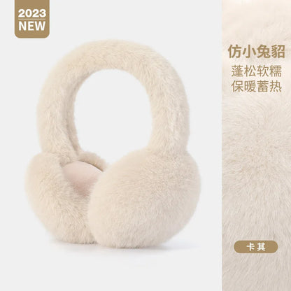Maikun Thermal Earmuffs for Autumn & Winter - Thickened Cycling Ear Bags Imitation Rabbit Marten Ear Warmers