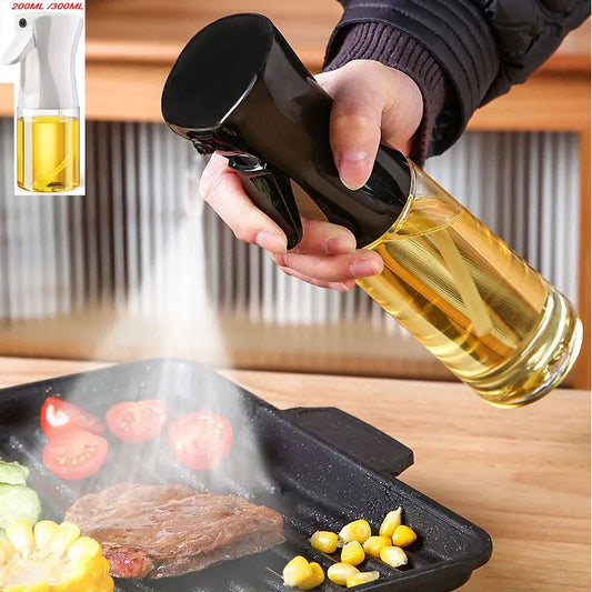 200ml & 300ml Oil Spray Bottle Set - Versatile Kitchen Cooking and Camping Dispensers