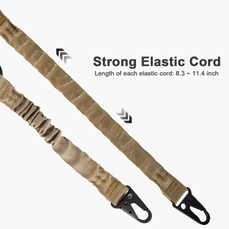 Two Points Rifle Sling with Length Adjuster | Traditional Sling with QD Metal Hook | Outdoor Tactical Sling Shoulder Straps