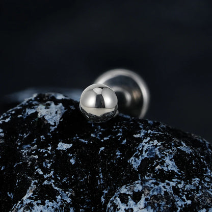 ASTM F136 Titanium Labret Stud Earrings – Threadless Push Pin Nose, Tragus, Cartilage & Helix Piercing Jewelry 16G/18G