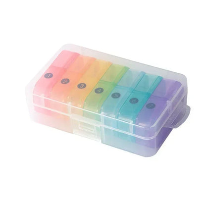 Weekly 7-Day Pill Organizer Box – Portable Medicine & Tablet Storage with Secret Compartments for Travel