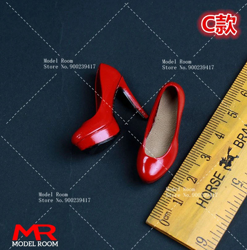 1/6 Scale Fashion Girl High Heel Shoes — Stiletto Court Shoe Model for 12" TBL PH Female Action Figures