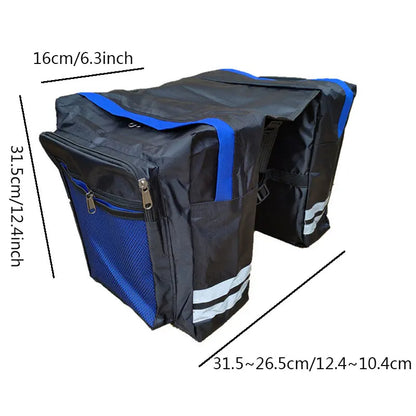 2-in-1 Cycling Double-Side Rear Rack – Camo Trunk Bag & Bike Pannier for Mountain & Road Bikes
