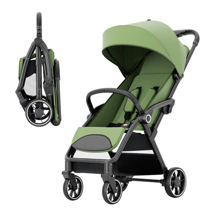 Foldable Luxury Baby Stroller Seat with 360° Swivel – Portable Newborn & Toddler Carriage