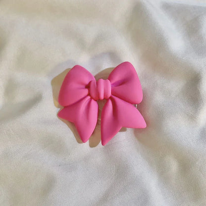 Cute Macaron Color Bow-Knot Smart Tok – Universal Phone Holder, Korean Style Grip Stand, Lazy Bracket for Smartphones