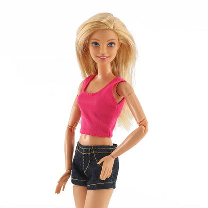 Fashion Doll Clothes for Barbie – Casual Dress, Pants & Trousers Outfit Accessories for Girls Gift Toy
