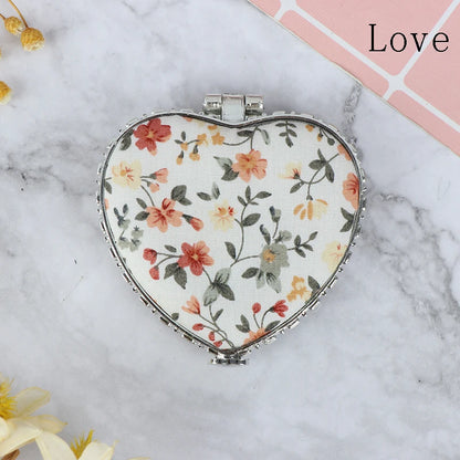 Foldable Mini Square Makeup Mirror - Double-Sided Compact Pocket Vanity Mirror