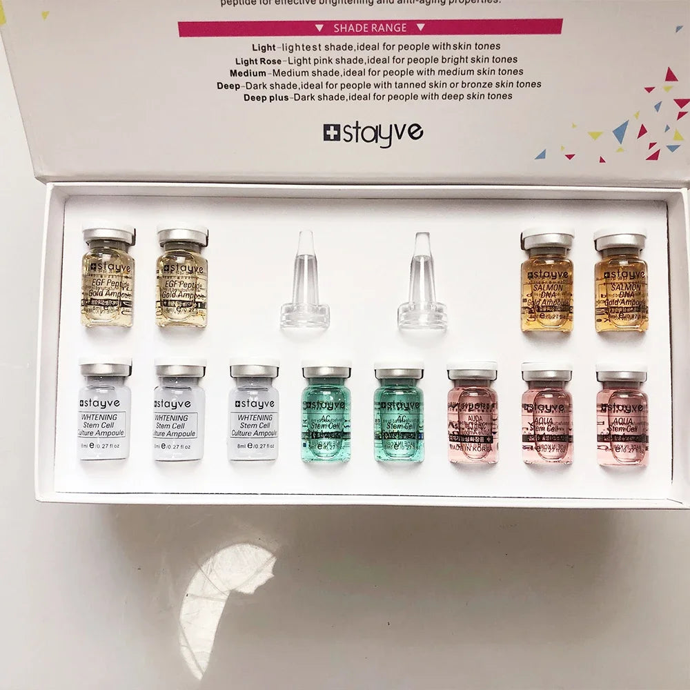 Korea Original Stayve BB Cream Glow Starter Kit – Niacinamide & Peptide Face Serum Essence for Skin Care